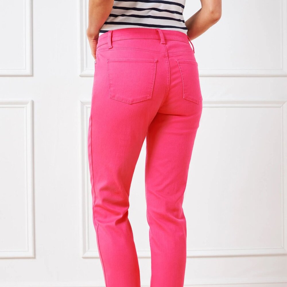 Fuschia ankle length jeans